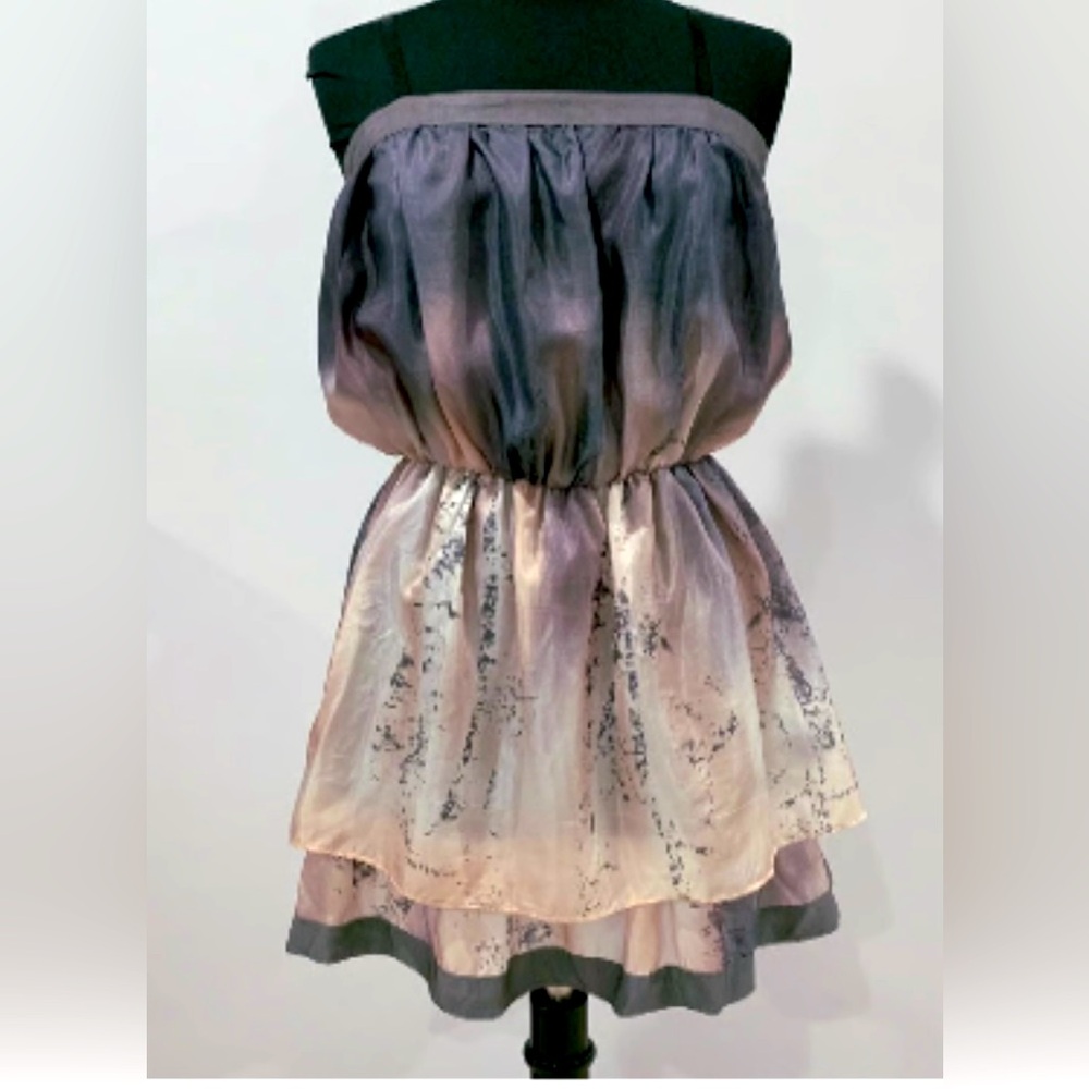 Line & Dot Silk Mini-Dress fun & flirty!